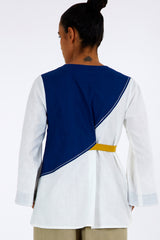Asha - Overlap Belted Top