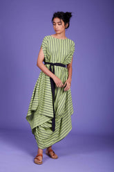 Cowl Dress- Green