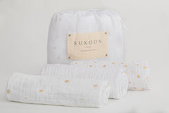 Mixed Gold Swaddle (set of 3)