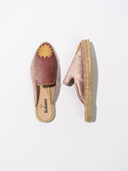 Artisanal Espadrille Mules- Pink