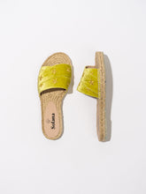 Artisanal Espadrille Slipper - Lime