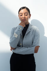 Elbow Slit Blazer 06