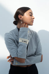 Elbow Slit Blazer 06