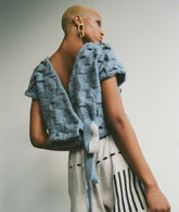 Recycled Cashmere Oversized Jumper, Blue