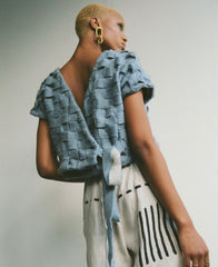 Recycled Cashmere Oversized Jumper, Blue