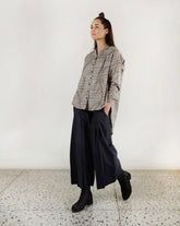 Charcoal Waves Oversized Shirt