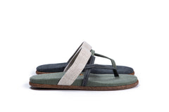 Lesvos Sandals - Grey/Olive Green