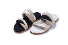 Ikaria Sandals - Black/White