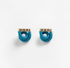 Hermes Earrings - Teal