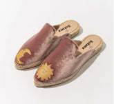 Artisanal Espadrille Mules- Pink