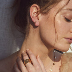 Meta Huggie studs