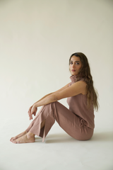 Cotton Cashmere Turtleneck Tank