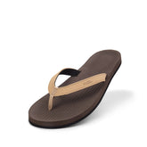 Color Combo Flip Flops Brown/ Light Brown