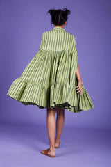 Cape Dress- Green