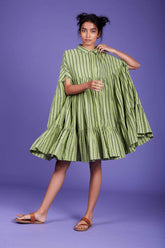 Cape Dress- Green