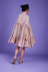 Cape Dress- Pink