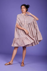 Cape Dress- Pink