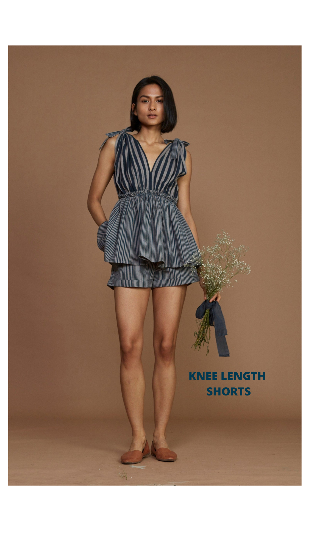 Knee length dress 2024 shorts