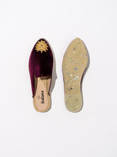 Load image into Gallery viewer, Artisanal Espadrille Mules - Burgundy