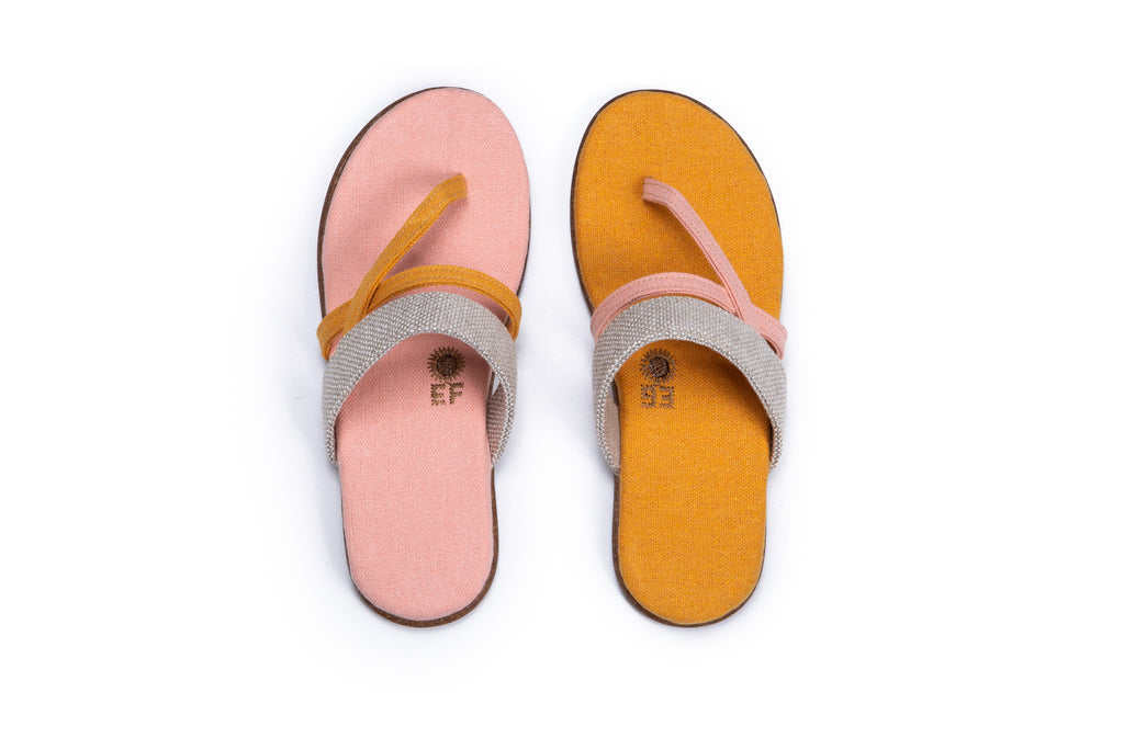 Lesvos Sandals - Pink/Orange