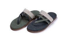 Load image into Gallery viewer, Lesvos Sandals - Grey/Olive Green