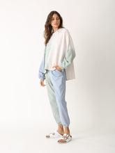 Load image into Gallery viewer, Ester Sweatpant - Block Palm Green/Blue