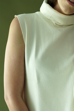 Load image into Gallery viewer, Cotton Cashmere Turtleneck Tank