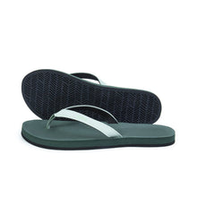 Load image into Gallery viewer, Color Combo Flip Flops Green/ Light Green